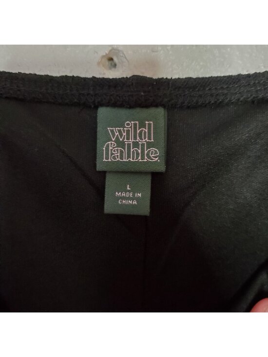 Wild Fable Black Lace Slip Dress With Adjustable Straps & Floral Detail Size Lar - Picture 5 of 10